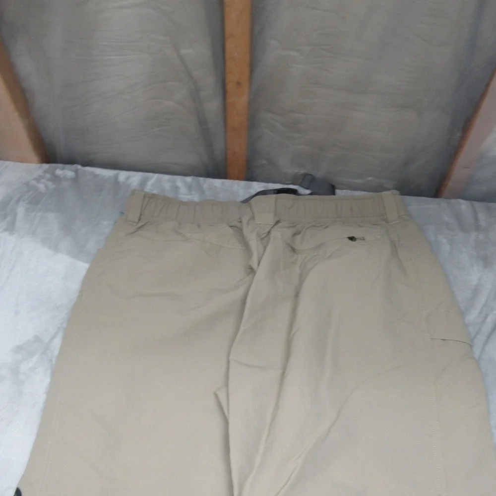 North Face Pants Mens XL Beige Paramount Trail Convertible Zip‎ Off Belt 37x29